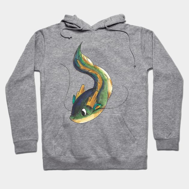 Tiny Little Eastern Dragon Hoodie by KristenOKeefeArt